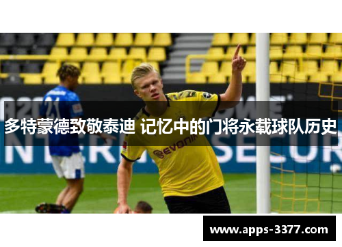 多特蒙德致敬泰迪 记忆中的门将永载球队历史
